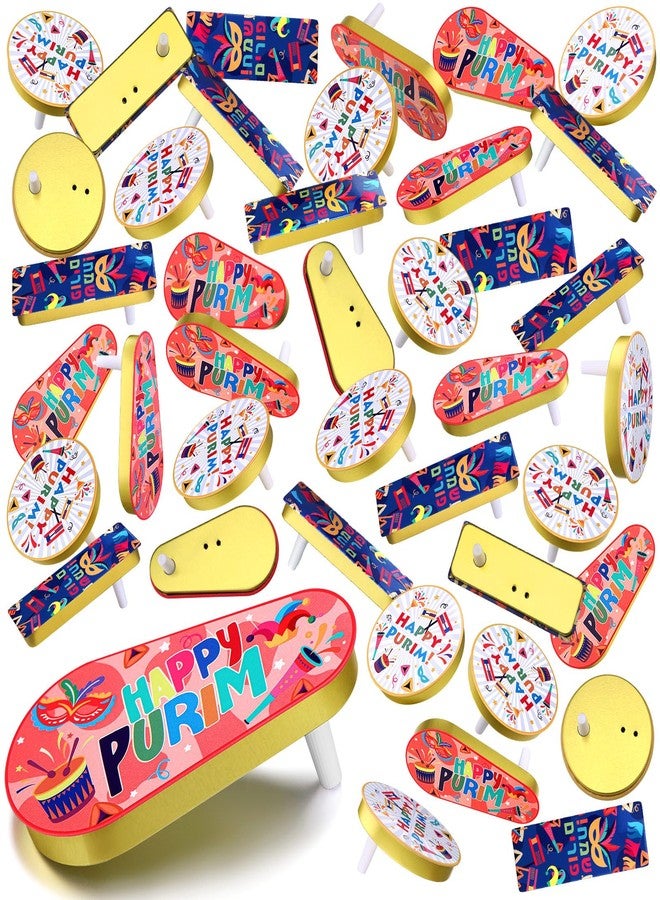 Lukmaa 60 Pcs Metal Purim Gragger Noise Makers for Sporting Event Colorful Party Noise Makers Bulk Novelty Assorted Purim Gragger Party Favor for Holiday, Football Games, Pep Rally Supplies (Stylish) - Image 1